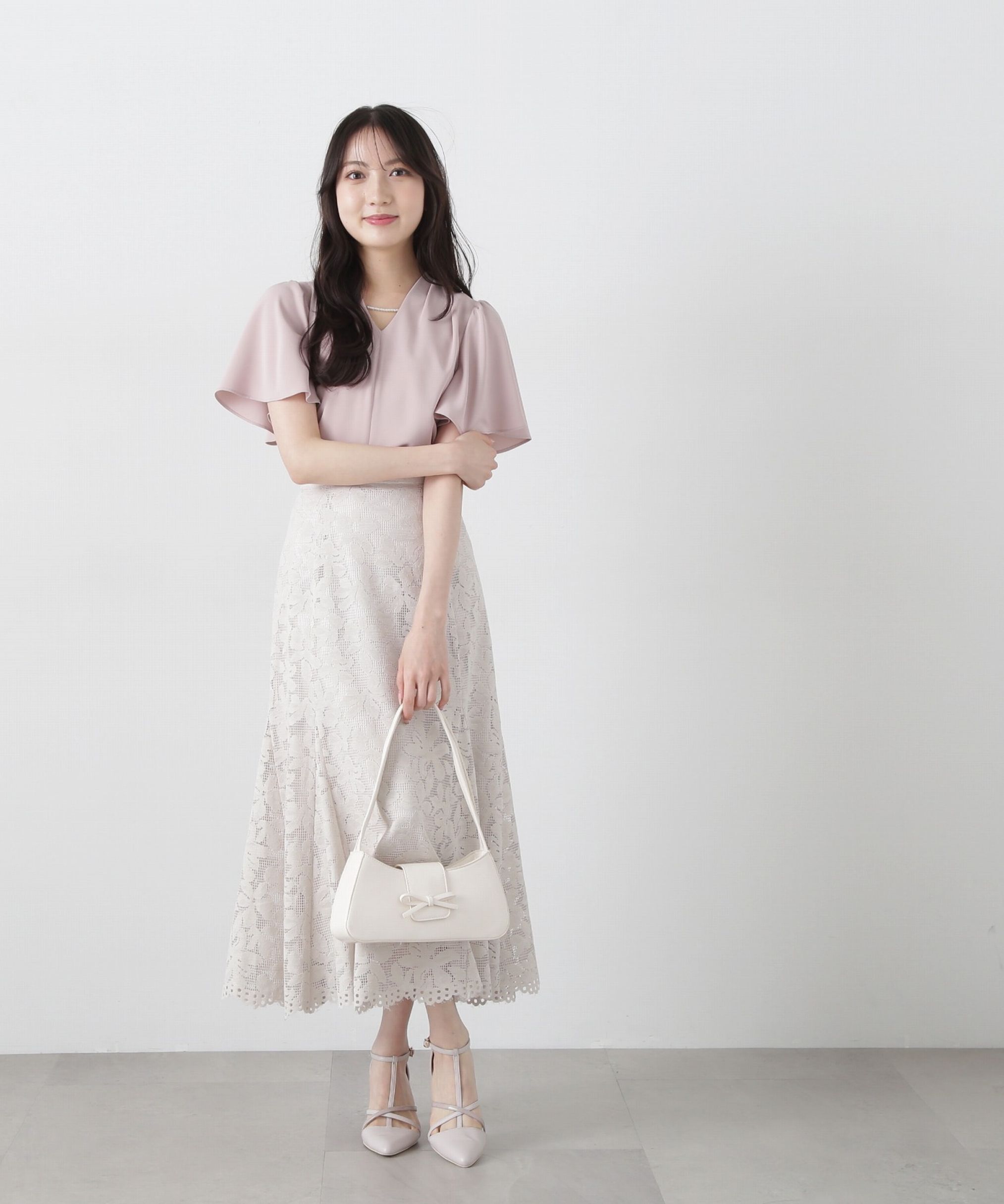 PROPORTION BODY DRESSING「パールポイントタックブラウス」|シャツ・ブラウス|