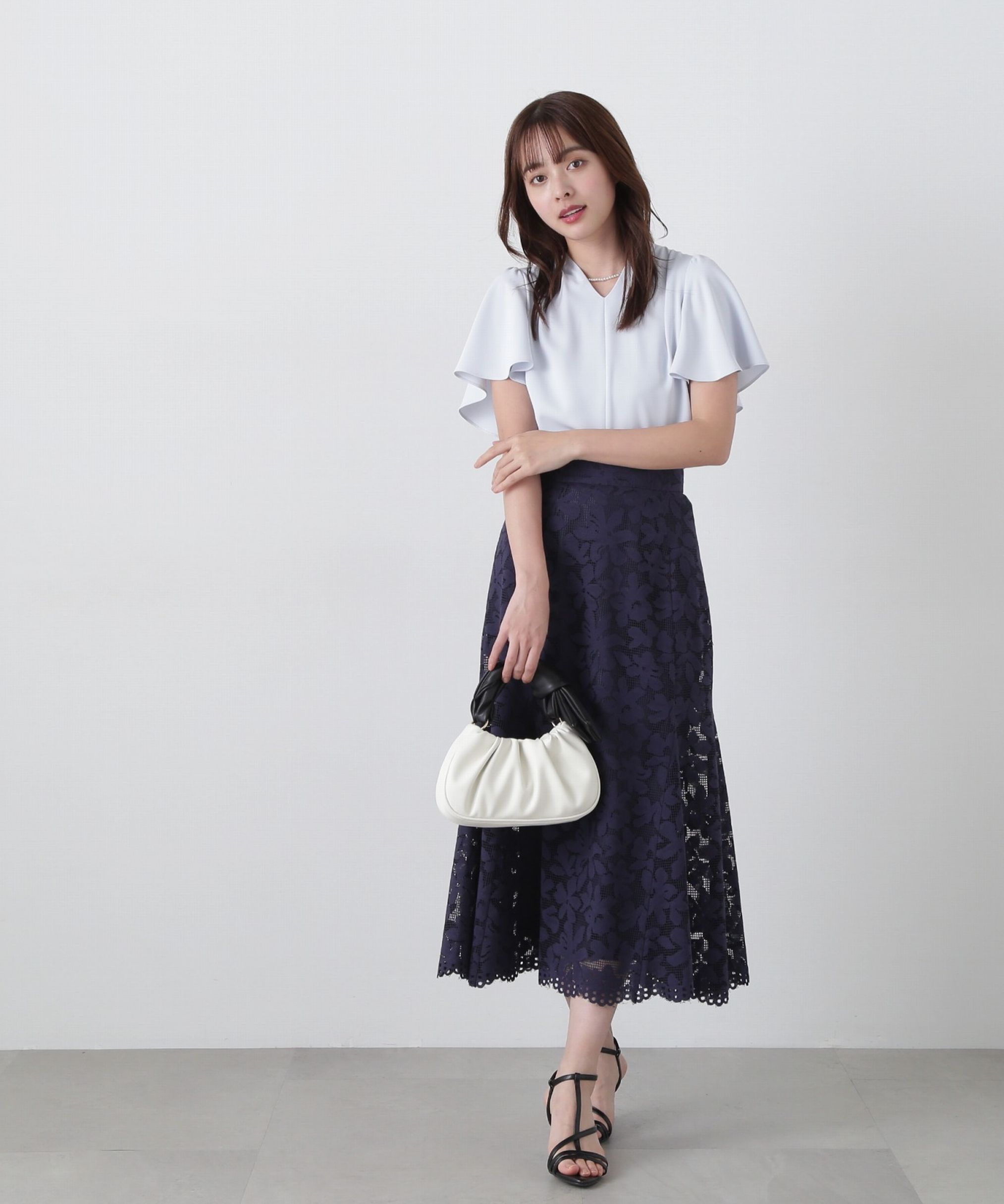 PROPORTION BODY DRESSING「パールポイントタックブラウス」|シャツ・ブラウス|