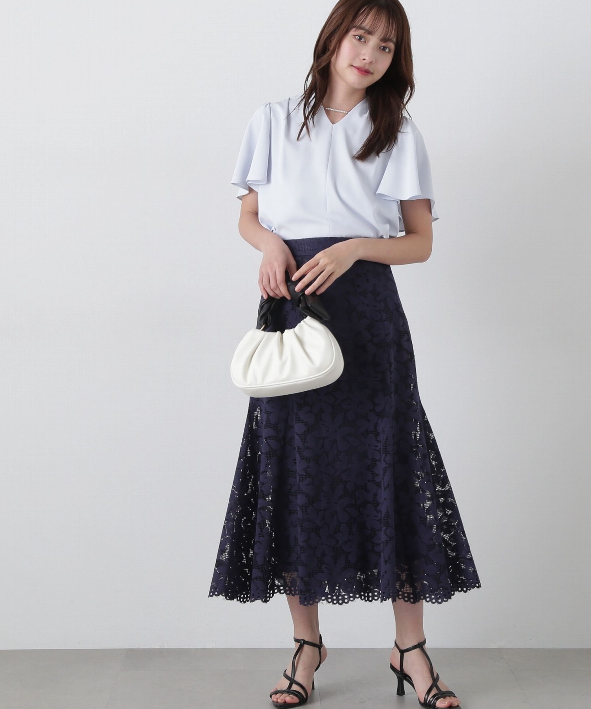 PROPORTION BODY DRESSING「パールポイントタックブラウス」|シャツ・ブラウス|