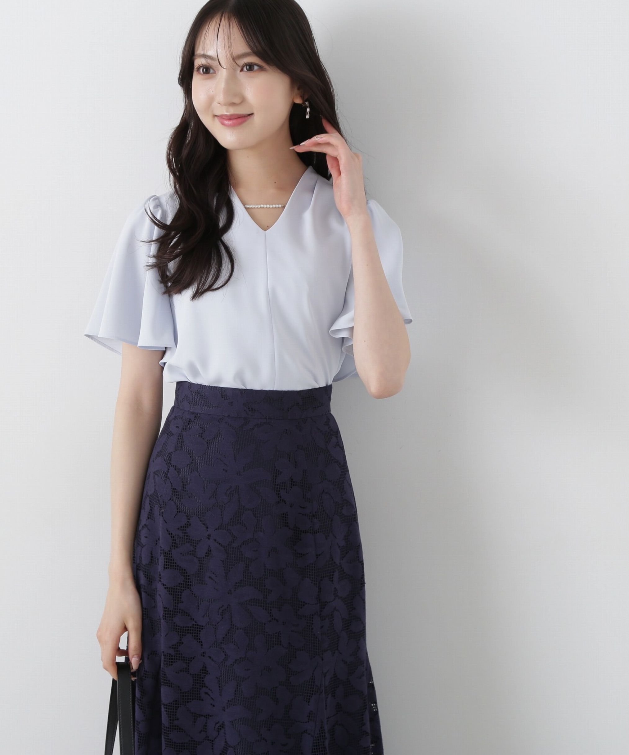 PROPORTION BODY DRESSING「パールポイントタックブラウス」|シャツ・ブラウス|