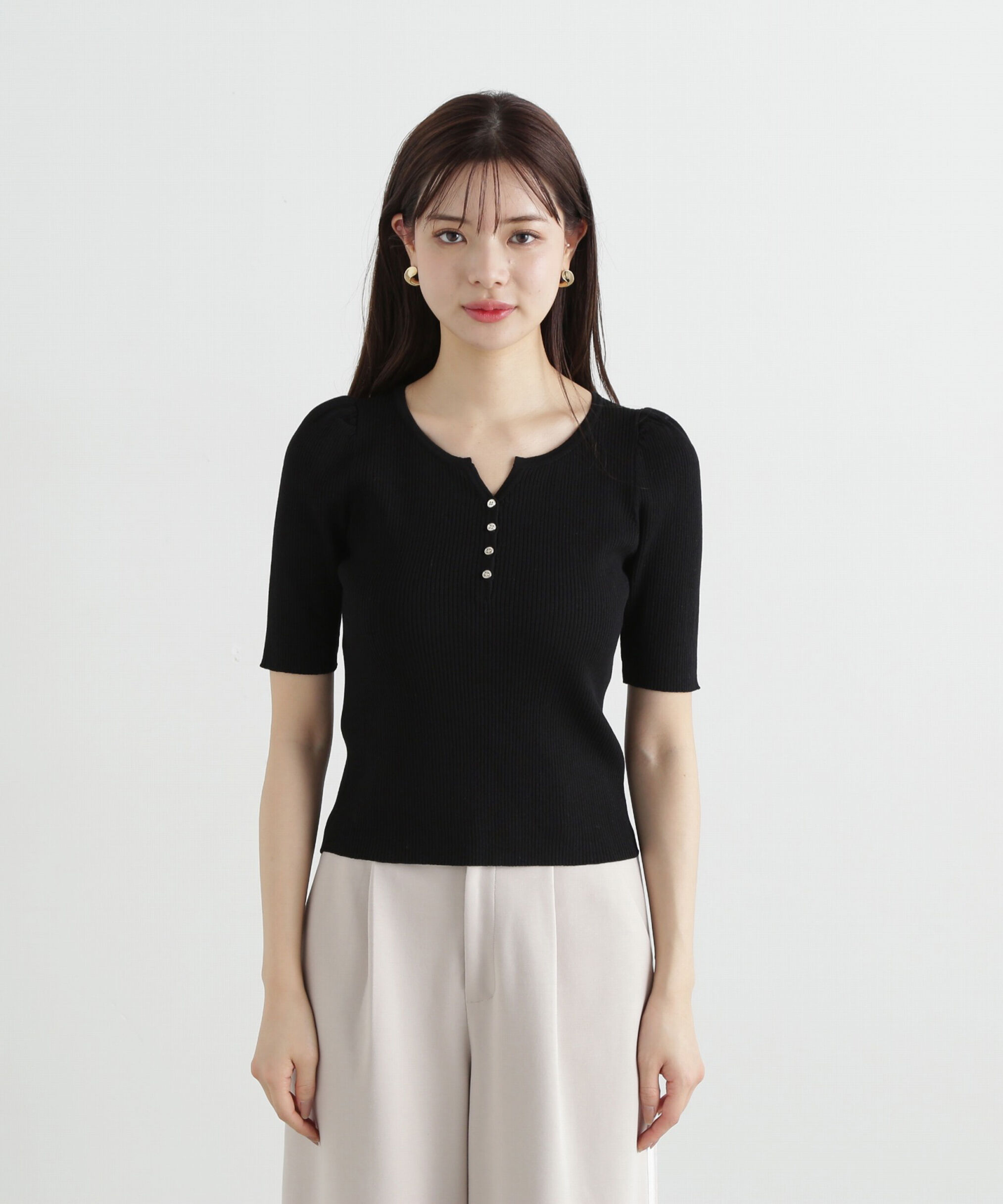 PROPORTION BODY DRESSING「ヘンリーネックニット」|ニット・セーター|