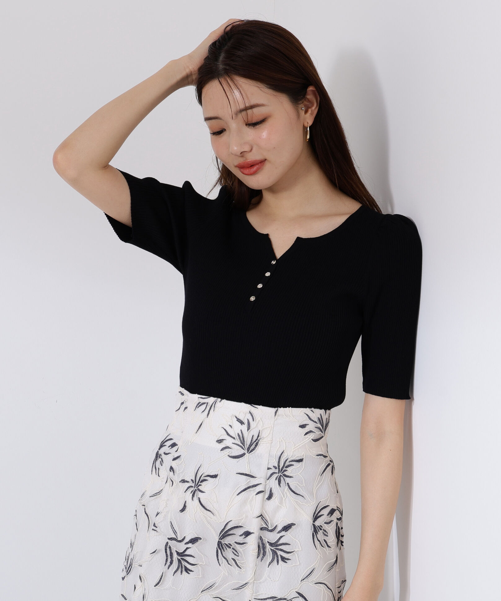 PROPORTION BODY DRESSING「ヘンリーネックニット」|ニット・セーター|