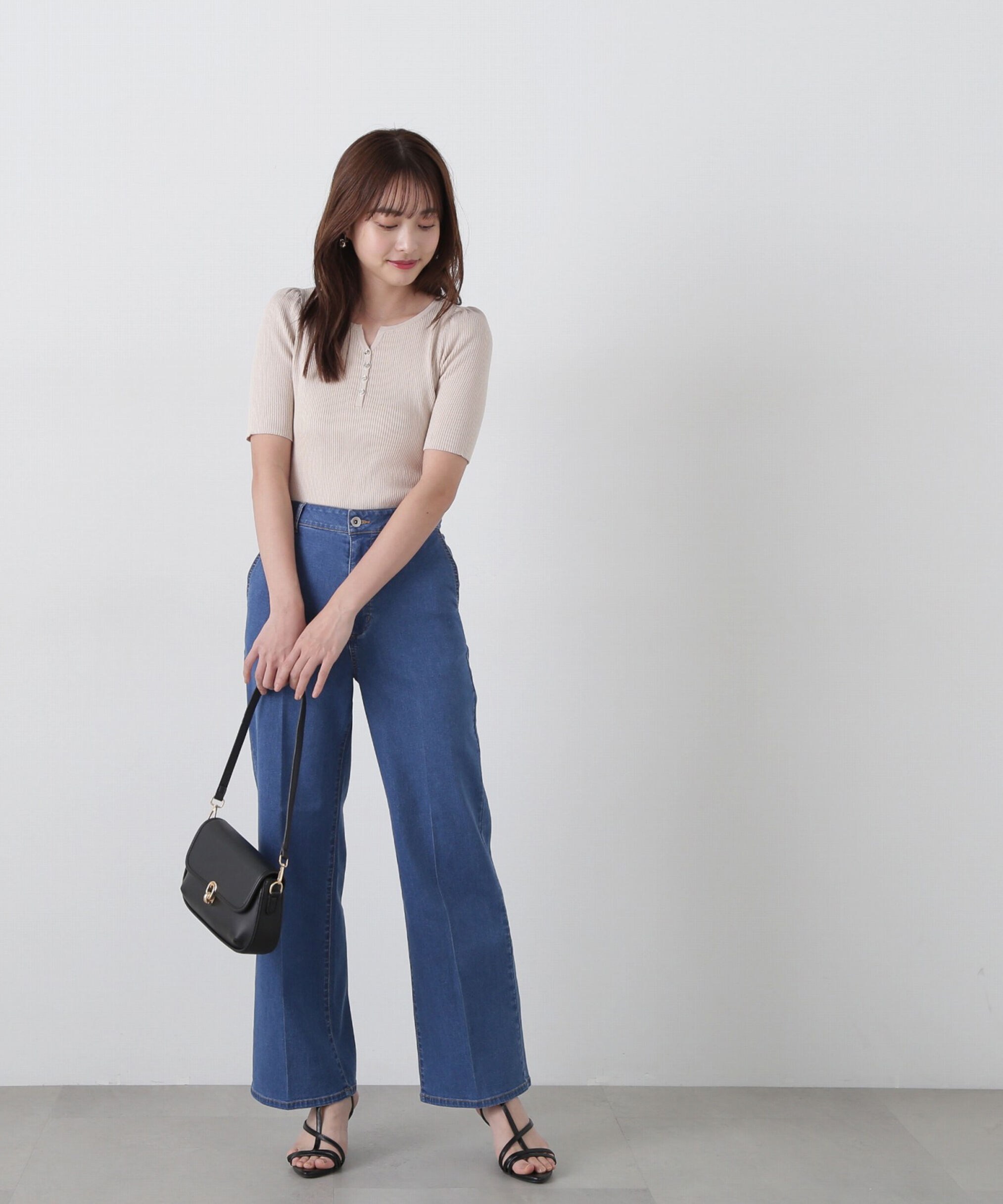 PROPORTION BODY DRESSING「ヘンリーネックニット」|ニット・セーター|