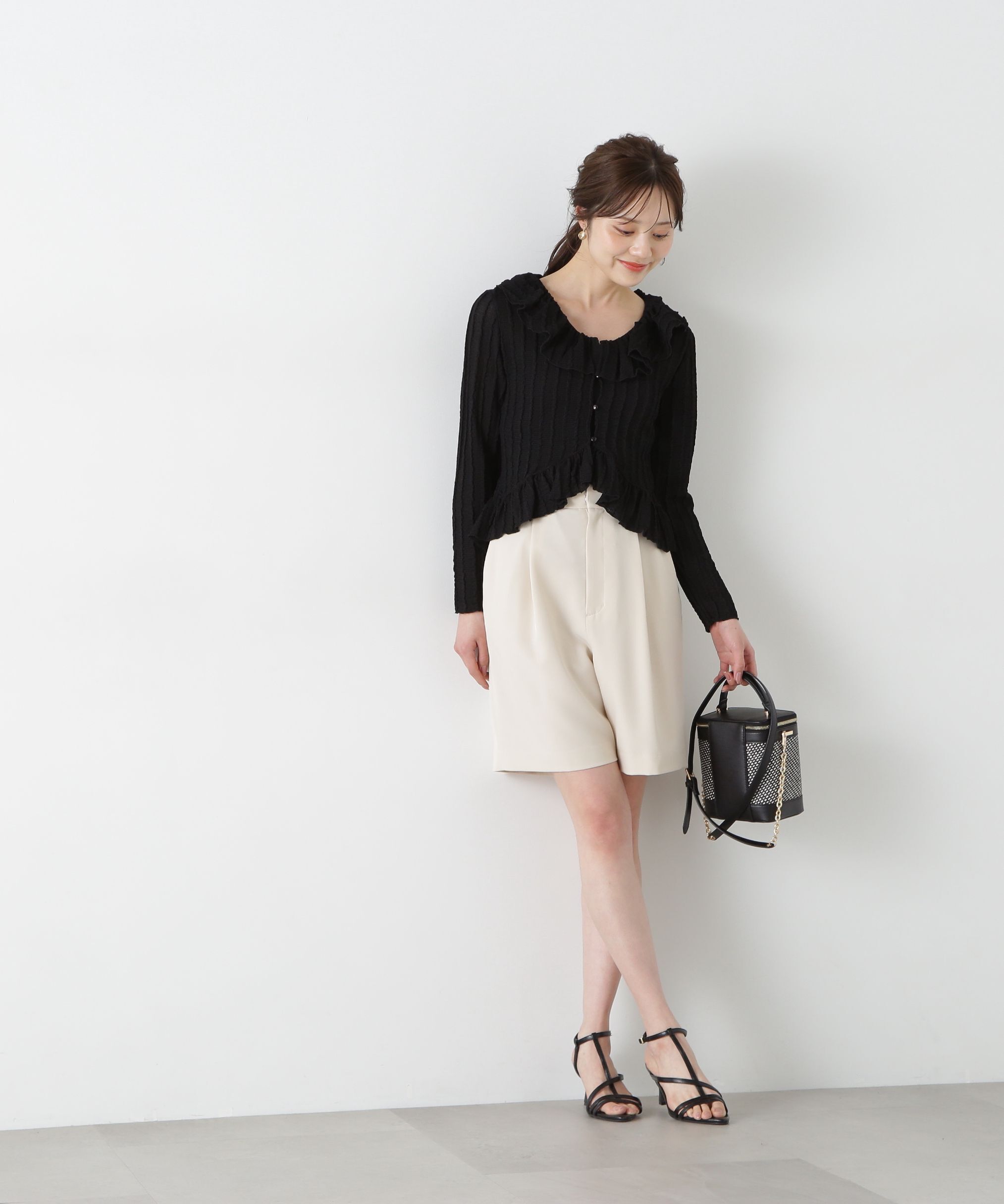 PROPORTION BODY DRESSING「シアーフリルカーディガン」|Tシャツ・カットソー|