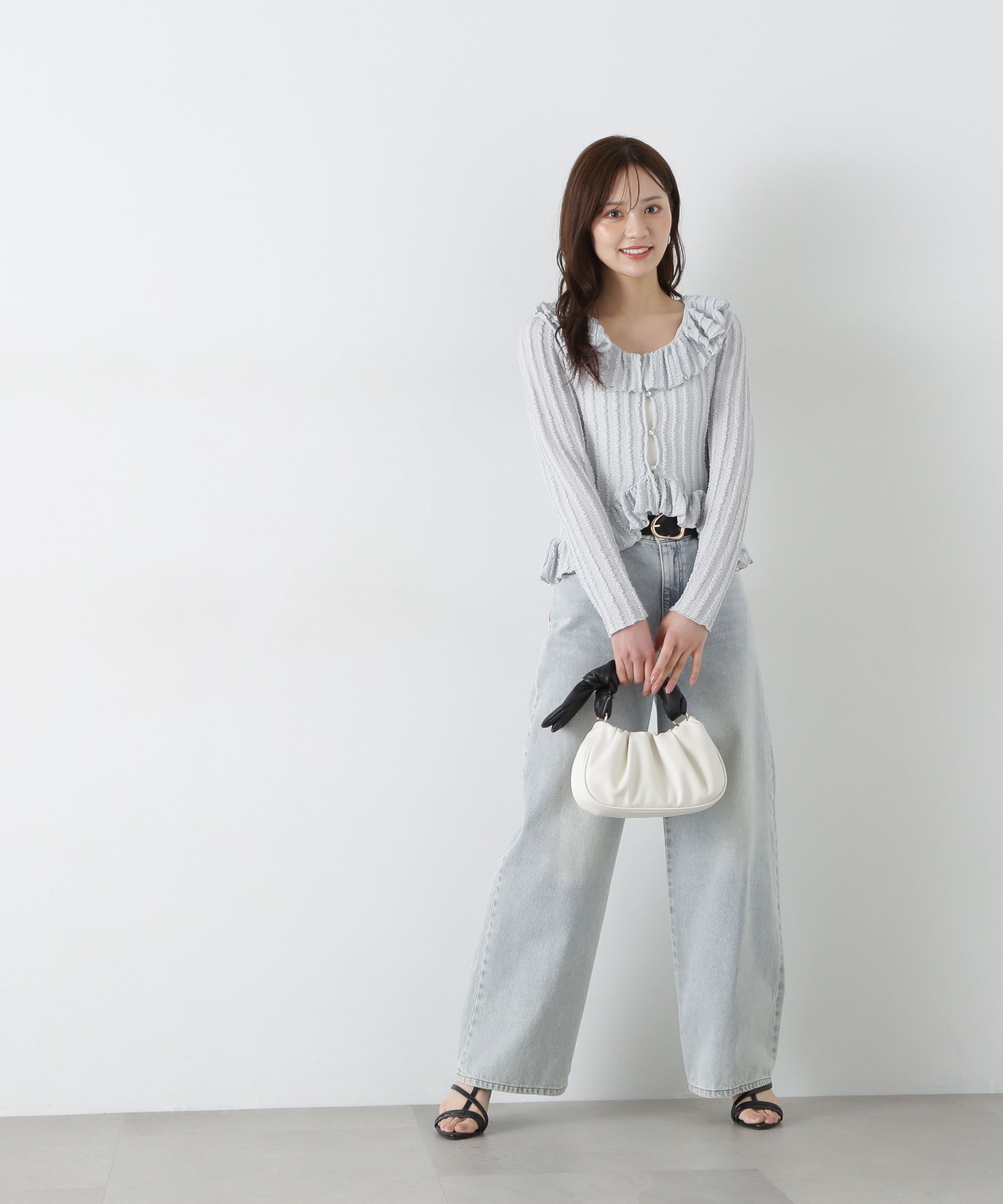 PROPORTION BODY DRESSING「シアーフリルカーディガン」|Tシャツ・カットソー|