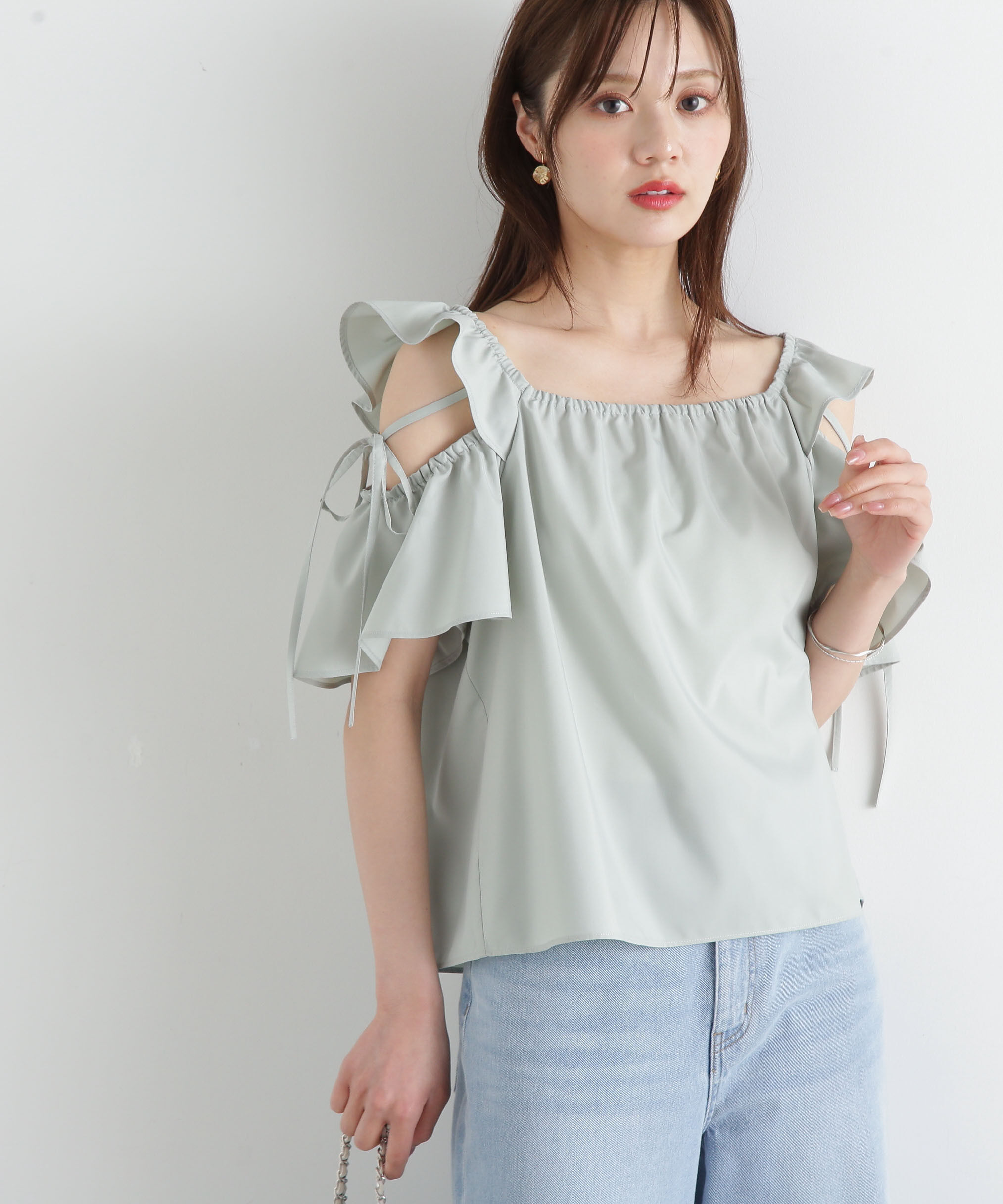 PROPORTION BODY DRESSING「フリルリボンブラウス」|シャツ・ブラウス|