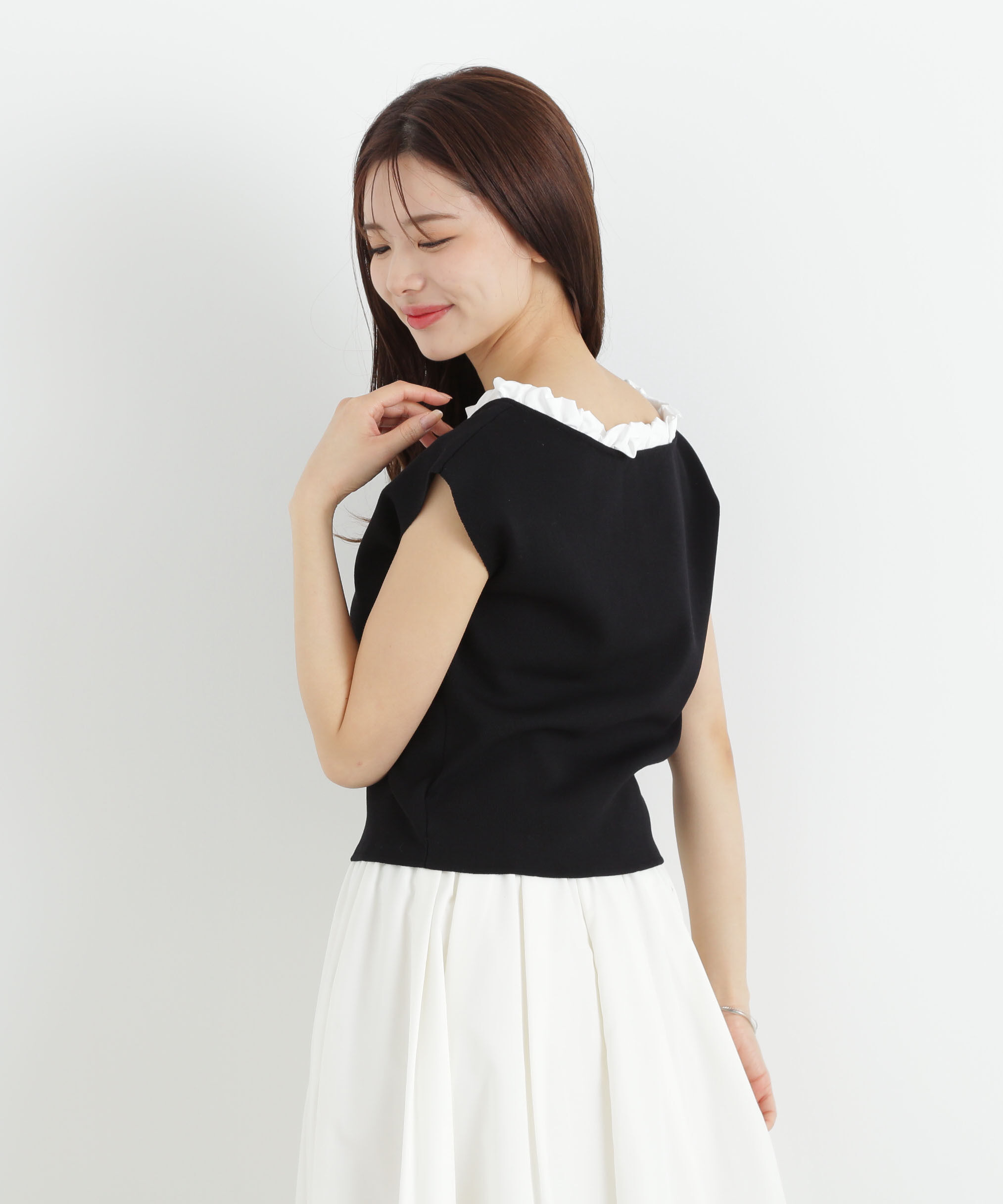 PROPORTION BODY DRESSING「フリル総針ニット」|ニット・セーター|