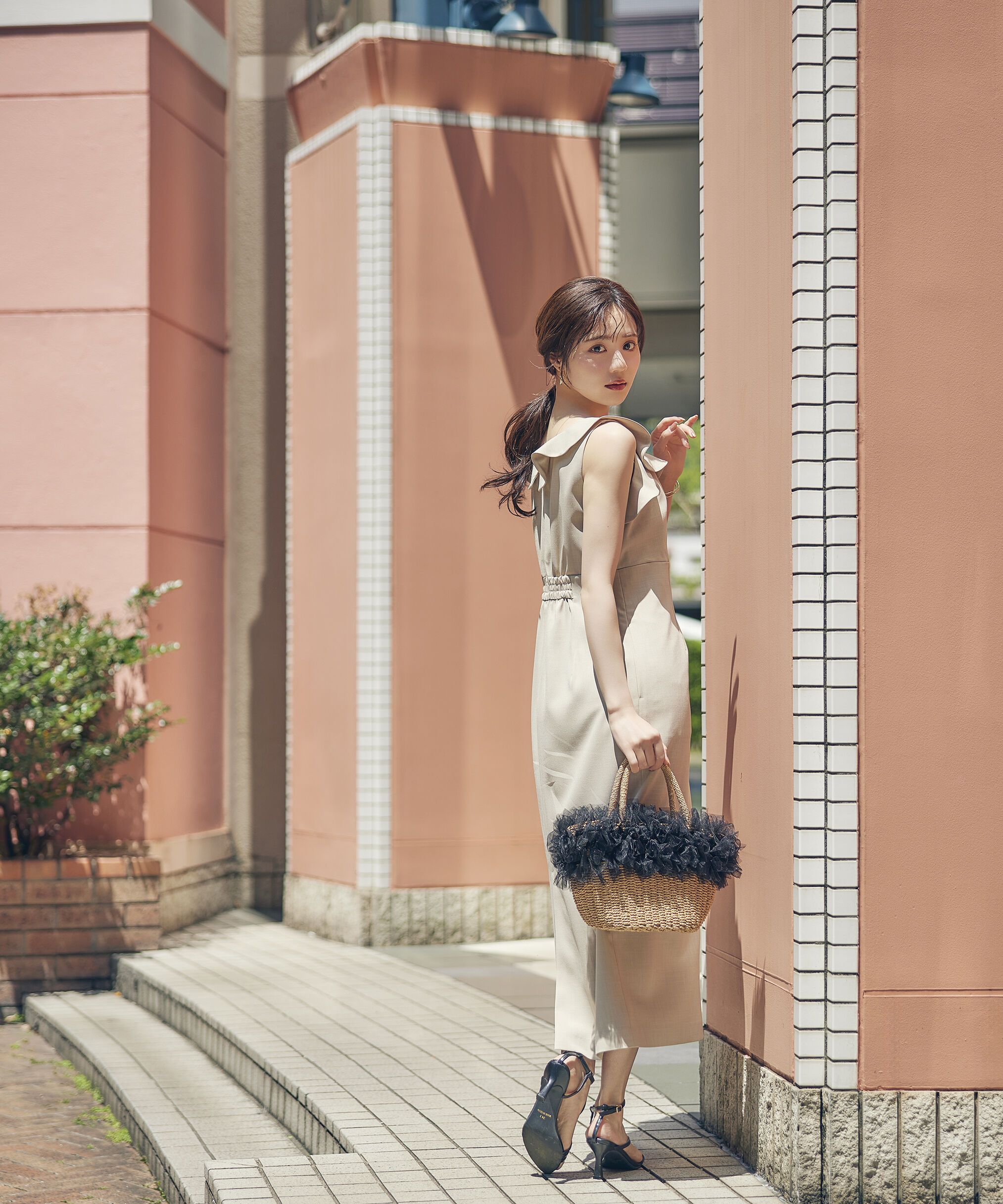 PROPORTION BODY DRESSING「ラッフルナローワンピース」|ワンピース|