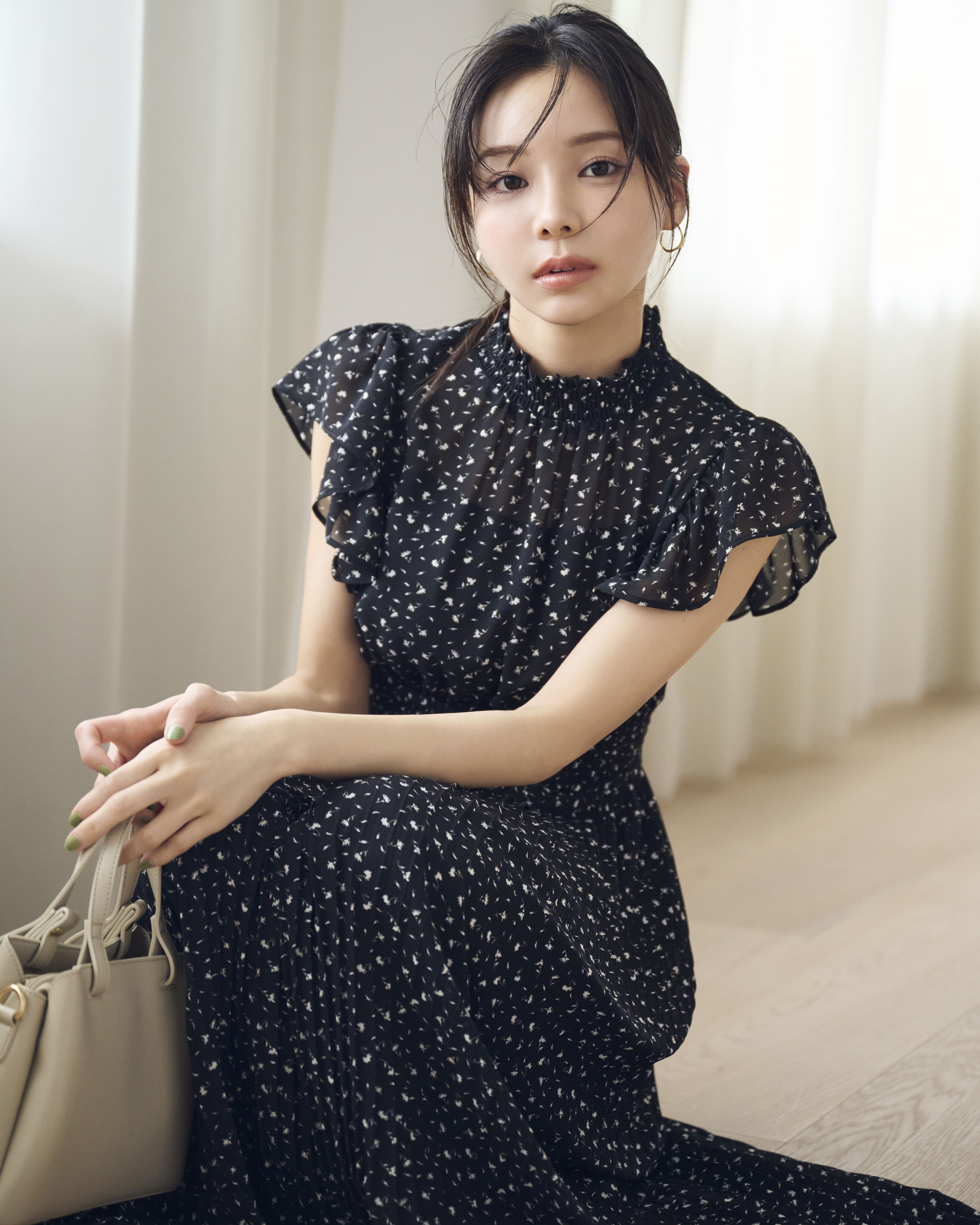 PROPORTION BODY DRESSING「シフォン楊柳プリーツワンピース」|ワンピース|ブラックフラ