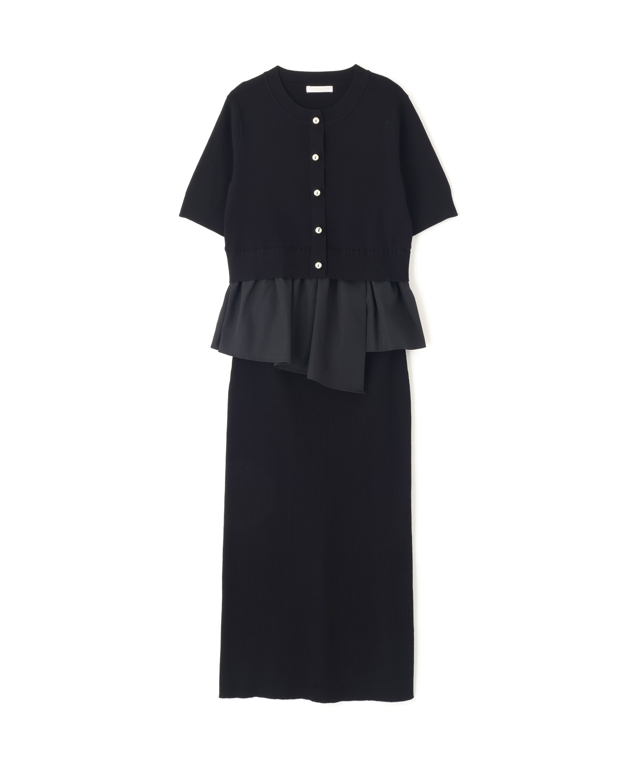 PROPORTION BODY DRESSING「レイヤード風ニットセットアップ」|ワンピース|