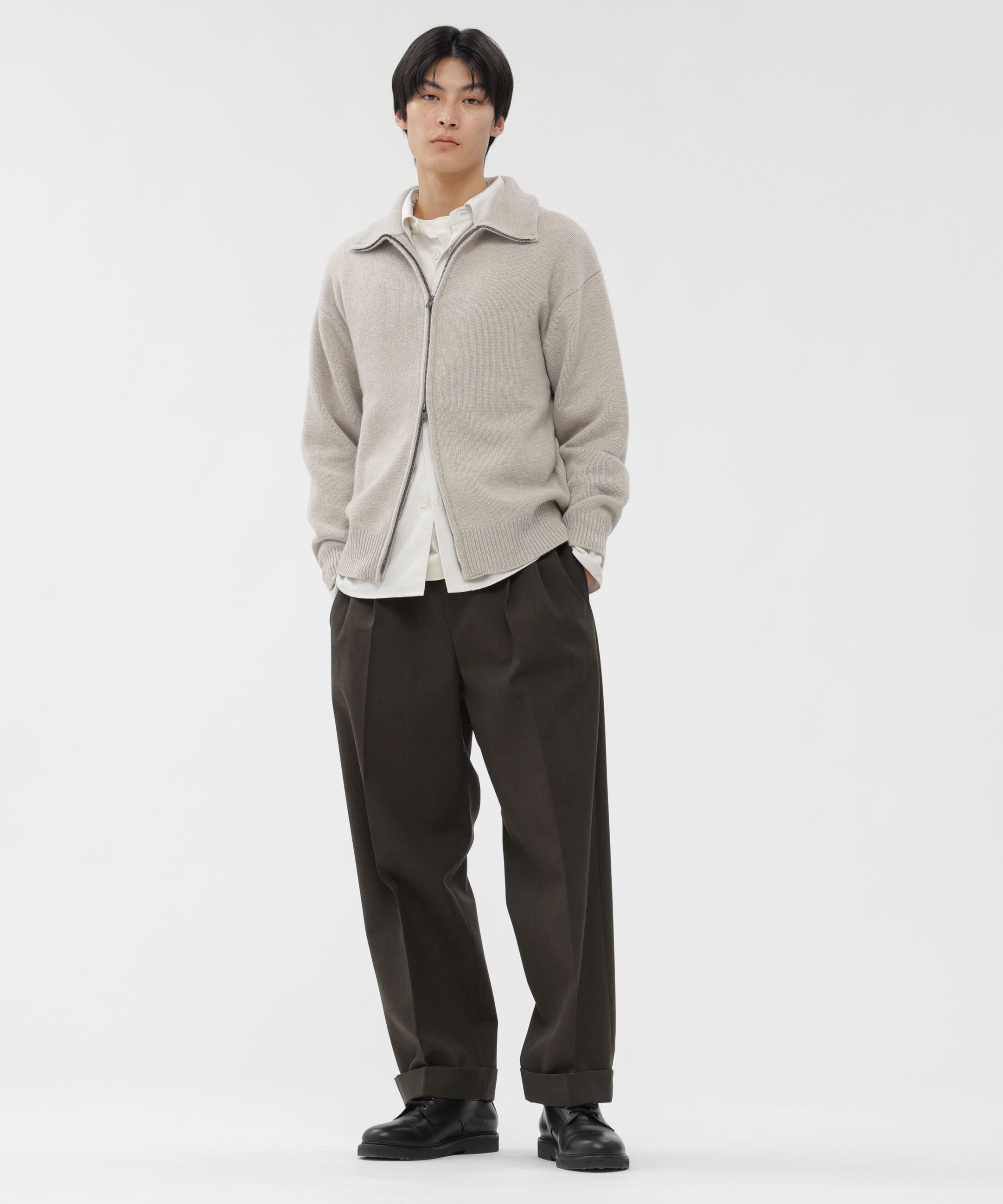 MARGARET HOWELL「COMPACT WOOL SERGE TROUSERS」|その他|