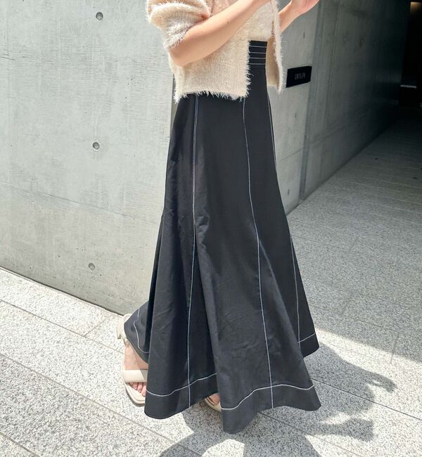 archives「Ｈ／Ｗ配色ステッチフレアマーメイドスカート」|スカート|