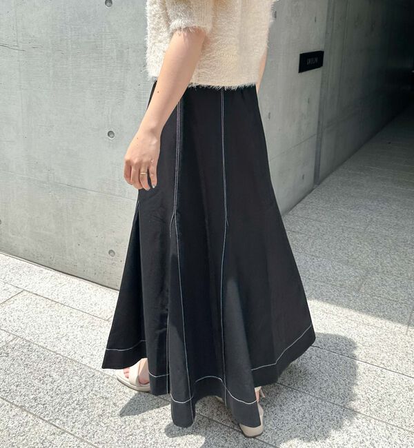 archives「Ｈ／Ｗ配色ステッチフレアマーメイドスカート」|スカート|