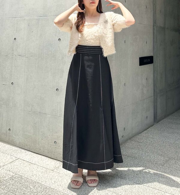 archives「Ｈ／Ｗ配色ステッチフレアマーメイドスカート」|スカート|