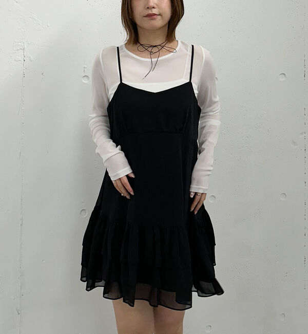 archives「フリルティアードミニキャミワンピース」|チュニック|