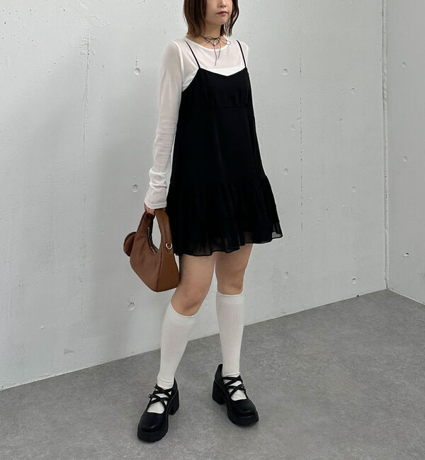 archives「フリルティアードミニキャミワンピース」|チュニック|