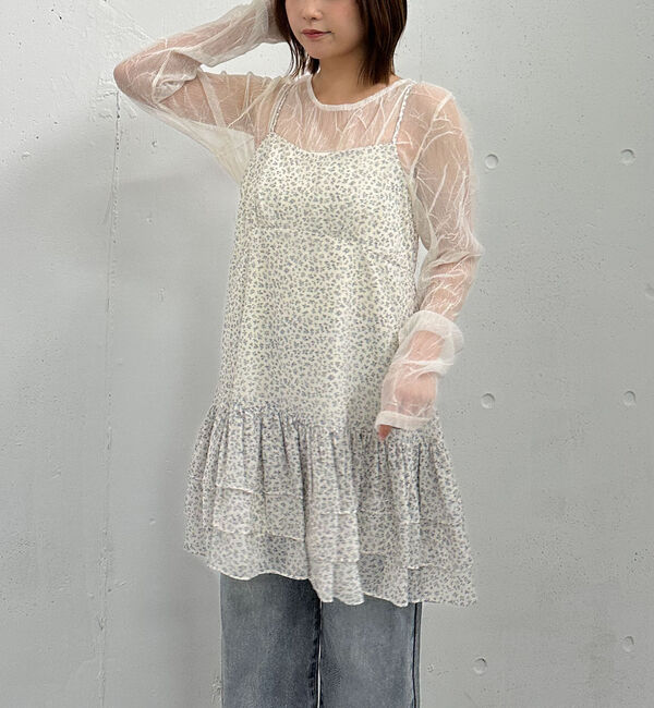 archives「フリルティアードミニキャミワンピース」|チュニック|IVORY