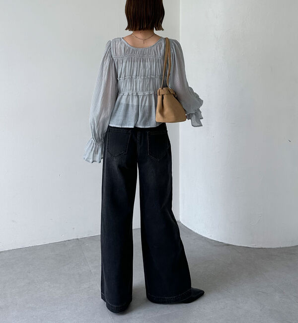 archives「楊柳シャーリングショートブラウス」|シャツ・ブラウス|