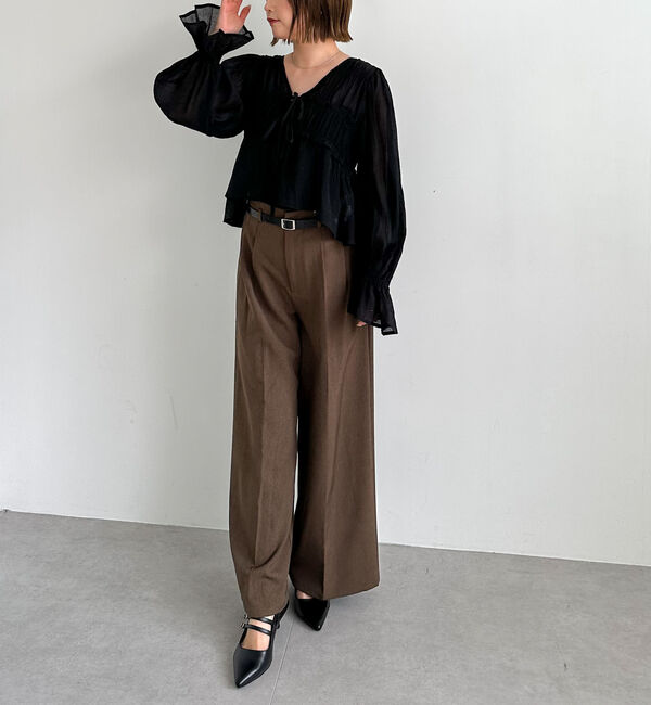 archives「楊柳シャーリングショートブラウス」|シャツ・ブラウス|