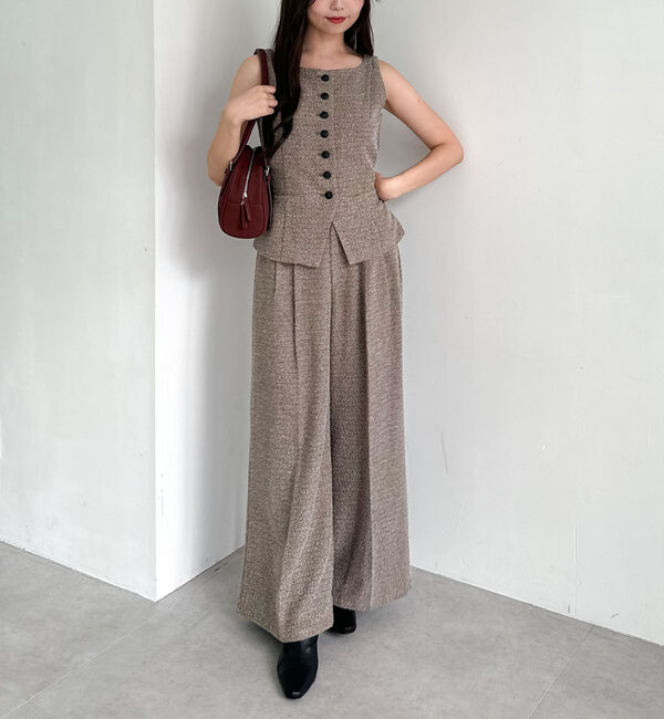 archives「【ＳＥＴＵＰ対応】ボタンツイードベスト」|シャツ・ブラウス|