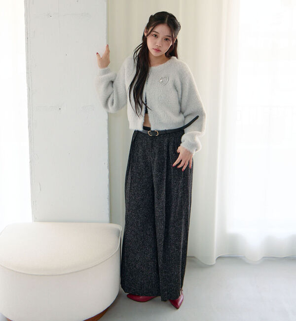 archives「【ＳＥＴＵＰ対応ダブルフェイスフェザーニットカーディガン】」|カーディガン|