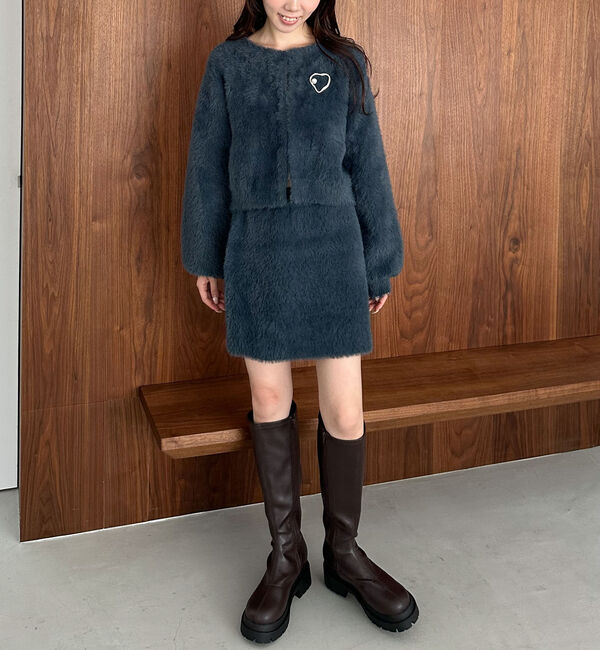 archives「【ＳＥＴＵＰ対応ダブルフェイスフェザーニットカーディガン】」|カーディガン|