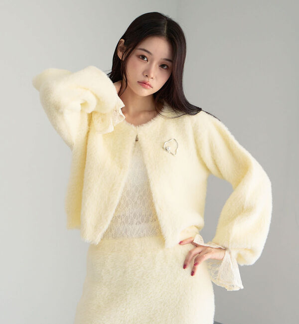 archives「【ＳＥＴＵＰ対応ダブルフェイスフェザーニットカーディガン】」|カーディガン|