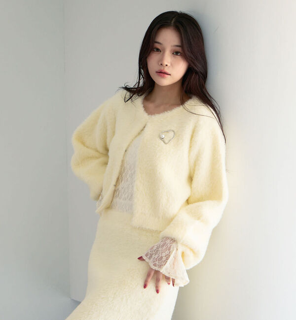 archives「【ＳＥＴＵＰ対応ダブルフェイスフェザーニットカーディガン】」|カーディガン|