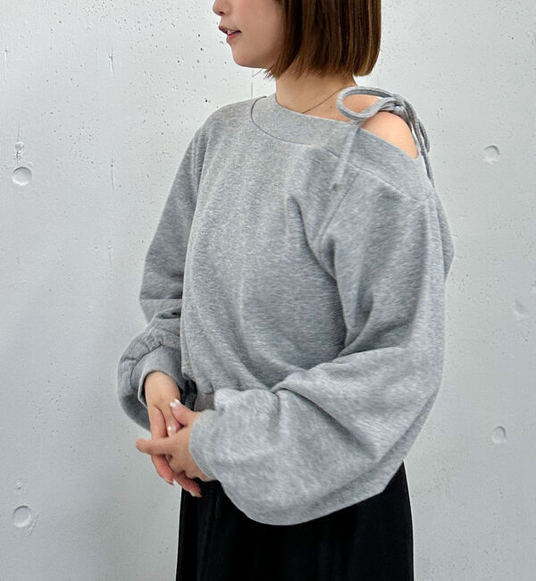 archives「肩リボンワンショルスウェット」|Tシャツ・カットソー|