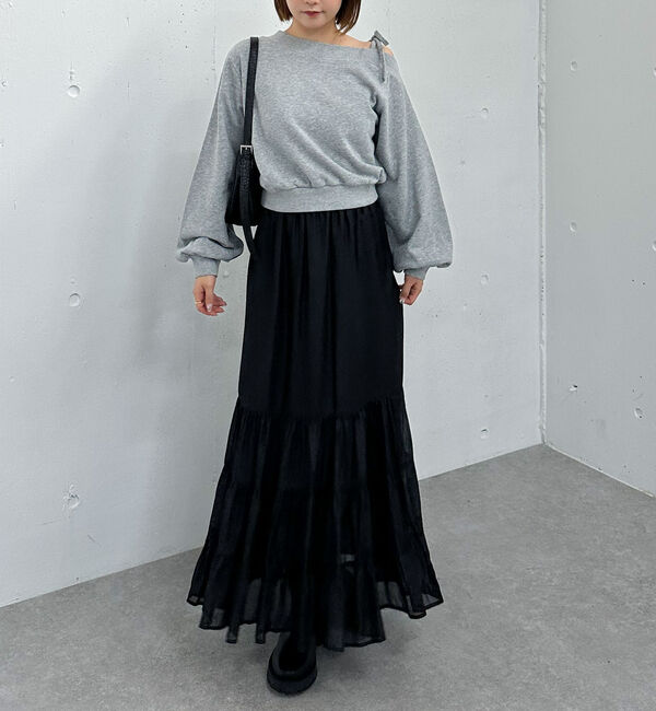 archives「肩リボンワンショルスウェット」|Tシャツ・カットソー|