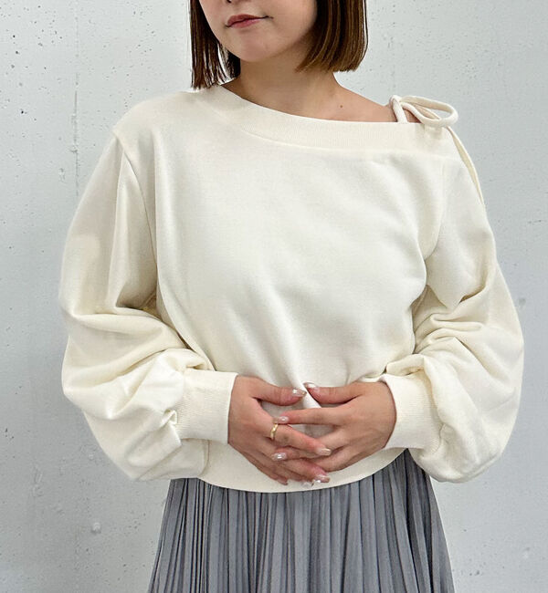 archives「肩リボンワンショルスウェット」|Tシャツ・カットソー|