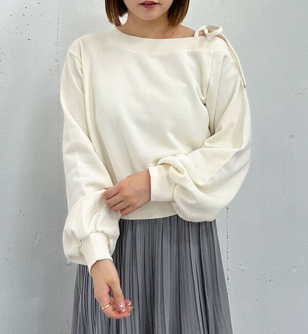 archives「肩リボンワンショルスウェット」|Tシャツ・カットソー|