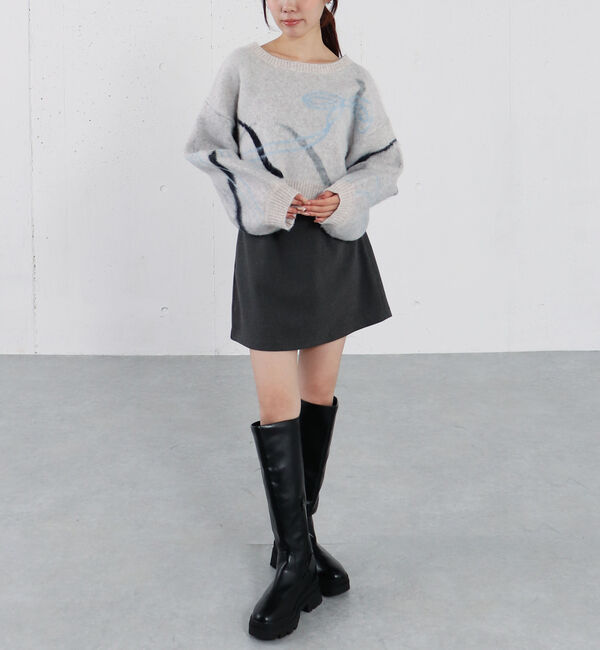 archives「リボンジャガードショートニットプルオーバー」|ニット・セーター|