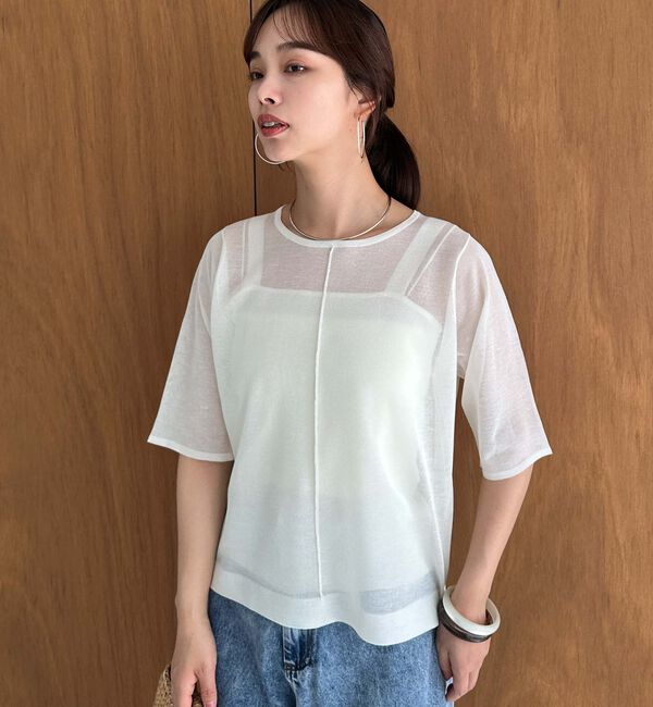 Doux archives「シアーニットアンサンブル」|カーディガン|IVORY