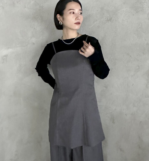 Doux archives「ロングビスチェ」|シャツ・ブラウス|GRAY