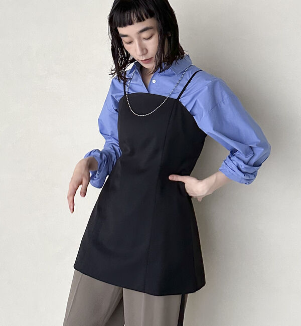 Doux archives「ロングビスチェ」|シャツ・ブラウス|BLACK