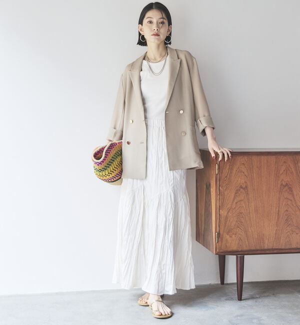 Doux archives「ワッシャーフレアスカート」|スカート|