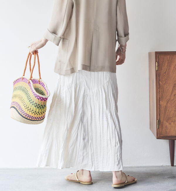 Doux archives「ワッシャーフレアスカート」|スカート|
