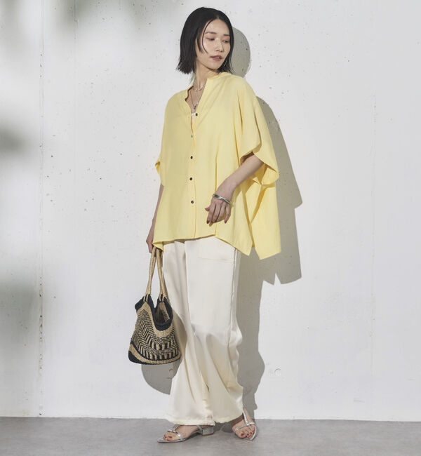 Doux archives「ウォッシャブルリネンライクスキッパープルオーバー」|シャツ・ブラウス|