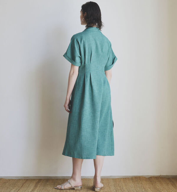 Doux archives「タックフレアシャツワンピース」|ワンピース|