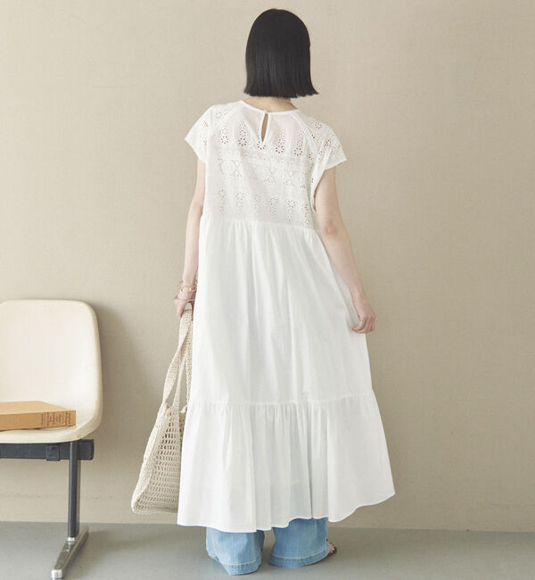 Doux archives「カットワークレースティアードワンピース」|ワンピース|