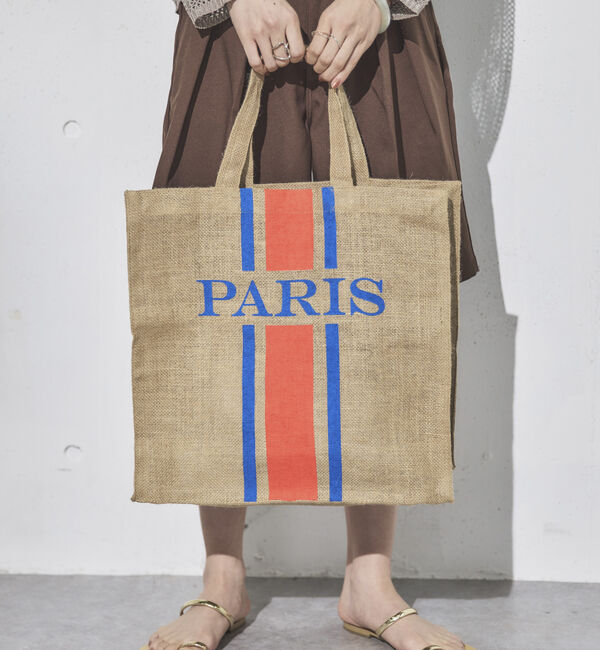 Doux archives「［Ｍａｉｓｏｎ　Ｂｅｎｇａｌ］ロゴジュートトート」|トートバッグ|