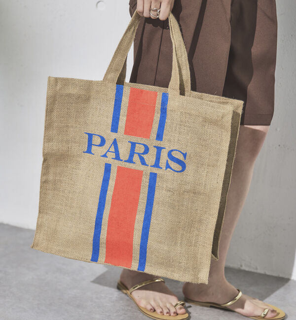 Doux archives「［Ｍａｉｓｏｎ　Ｂｅｎｇａｌ］ロゴジュートトート」|トートバッグ|