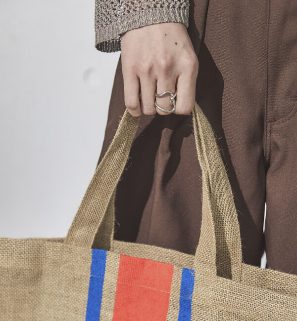 Doux archives「［Ｍａｉｓｏｎ　Ｂｅｎｇａｌ］ロゴジュートトート」|トートバッグ|