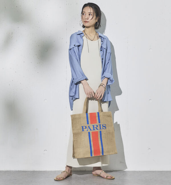 Doux archives「［Ｍａｉｓｏｎ　Ｂｅｎｇａｌ］ロゴジュートトート」|トートバッグ|