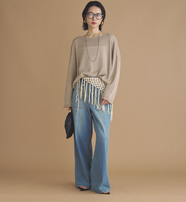 Doux archives「ペーパーヤーンプルオーバー」|ニット・セーター|