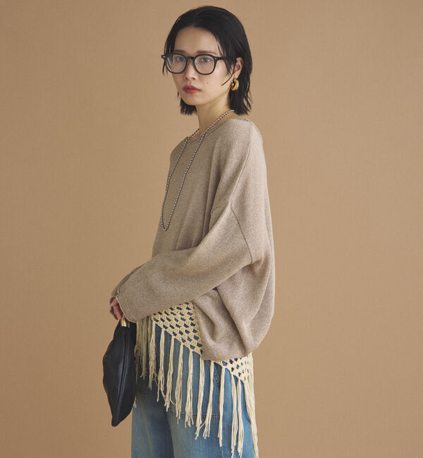 Doux archives「ペーパーヤーンプルオーバー」|ニット・セーター|