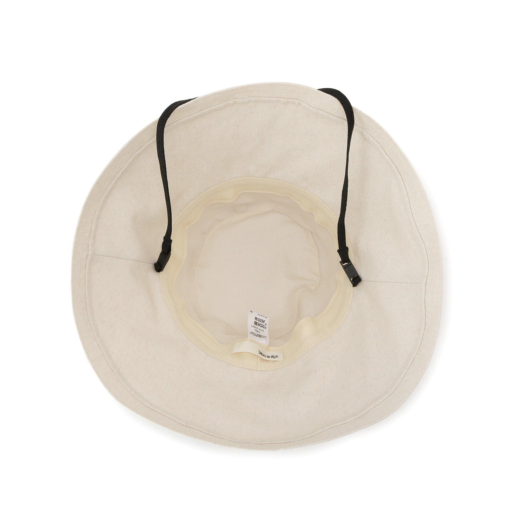 SHOO･LA･RUE「【UVカット】つば先UPハット【サイズ調整／あご紐付き】」|ハット|