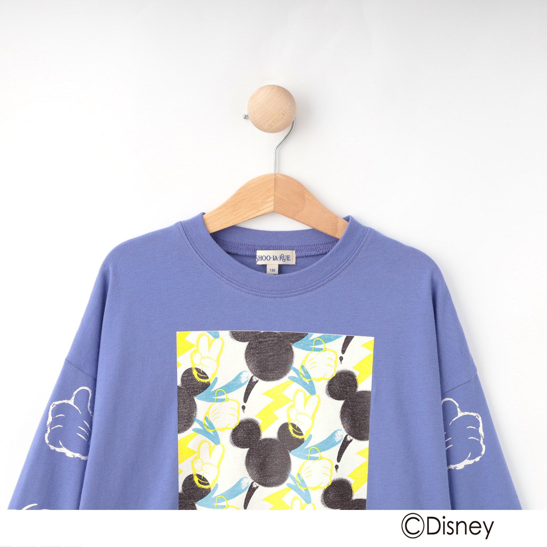 SHOO･LA･RUE「【Disney】スクール袖プリントロンT」|Tシャツ・カットソー|
