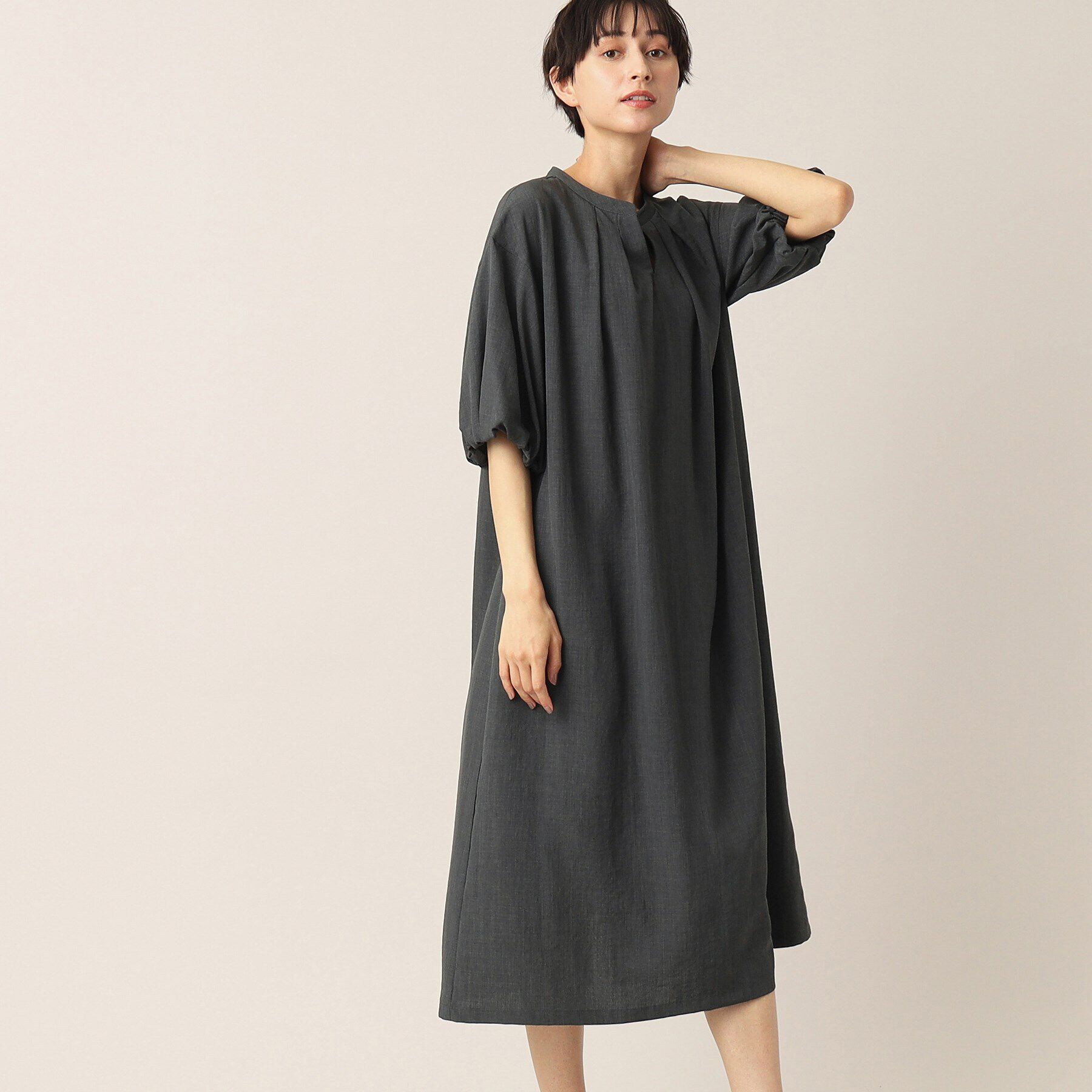 Dessin「【洗える】バルーンスリーブワンピース」|ワンピース|